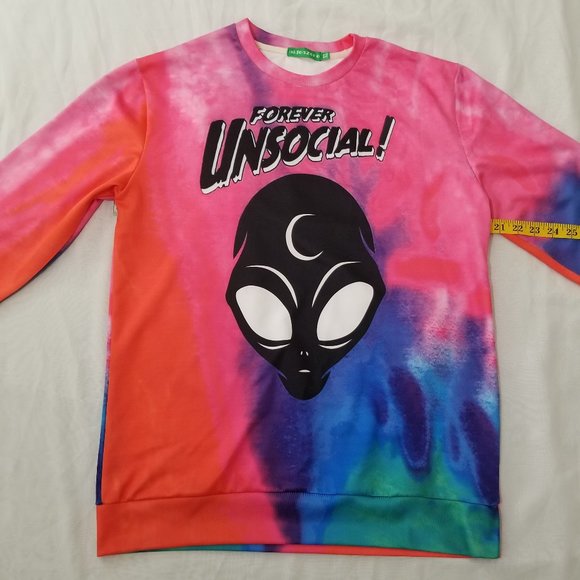 Forever Unsocial! Men's XL Long Sleeve Shirt - Picture 3 of 11